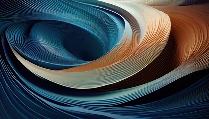 Poster - Dynamic abstract pattern formation digital art motion design contemporary space close-up perspective fluidity concept for visual impact