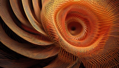 Poster - Dynamic swirling patterns of abstract art studio digital artwork textured environment close-up perspective creative expression