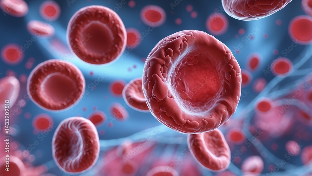Red Cell Microscope Detailed view of red blood cells under microscope Stock Illustration ...