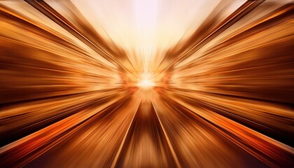 Poster - Dynamic motion blur of sunset over urban landscape abstract visual art warm tones high-speed photography
