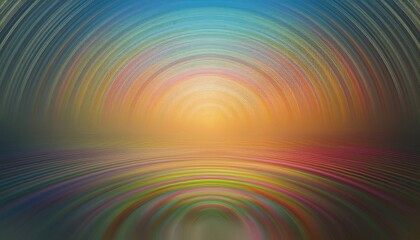 Poster - Vibrant sunrise over tranquil waters seascape digital art serene environment abstract viewpoint colorful reflections