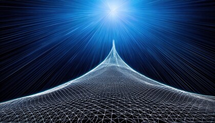 Poster - Exploring quantum wave functions virtual reality digital art cosmic environment abstract viewpoint theoretical physics concepts for seo impact