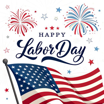 American flag waving flag patriotic labor day