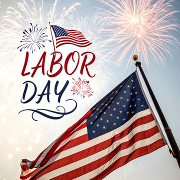 American flag waving flag patriotic labor day