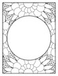 © MDAKASH - Flowers Circle Adult Coloring Pages