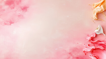 Poster - Colorful abstract texture with soft pink and cream hues