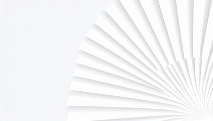 Poster - Dynamic paper fan motion studio abstract visuals minimalist environment close-up perspective innovation in design
