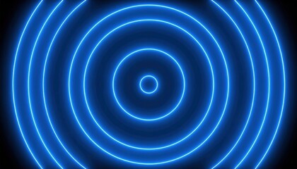 Poster - Dynamic blue circular patterns digital art graphic design abstract environment close-up viewpoint visual rhythm concept