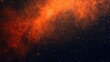 © Fuad - Fiery Orange Nebula-Like Background with Glowing Particles and Dark Space for Cosmic-Themed Designs