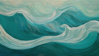 Poster - Dynamic ocean waves coastal landscape abstract art tranquil environment aerial view nature's fluidity