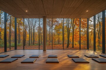 Aufkleber - Forest Yoga and Meditation Room