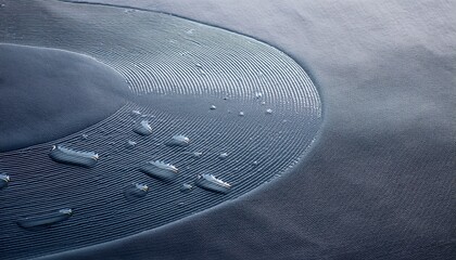 Poster - Ripple effect on textured surface studio macro photography abstract close-up water dynamics