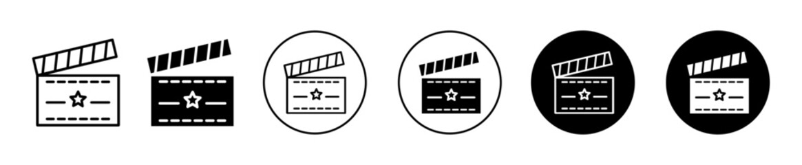 Casting call icons. minimal vector symbol