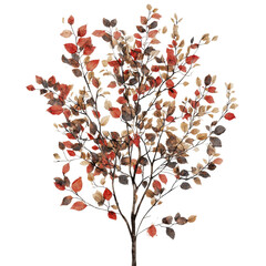 Aufkleber - Botanical beauty of autumnal foliage against a seamless backdrop for design integration