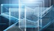 © BIZTECHART - Dynamic digital structures virtual space abstract art high-tech environment futuristic view conceptual visualization