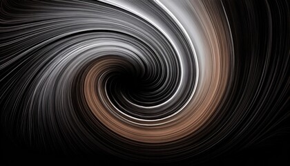 Poster - Dynamic abstract swirl digital art creative design dark background high contrast optical illusion