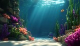 Underwater coral reef scene