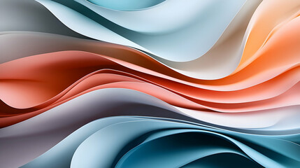 Poster - Abstract Colorful Gradient Waves Blending
