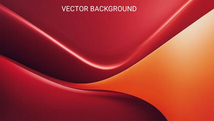 Poster - modern background featuring a bold minimalist design with smooth gradients transitioning rich crimson red and vibrant orange, ideal for technology, corporate, or creative projects.