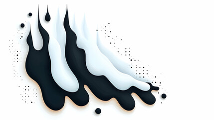 Poster - Abstract Halftone with Black and White Gradient