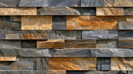 Poster - Seamless dark rustic wooden panel texture with 3D horizontal slats