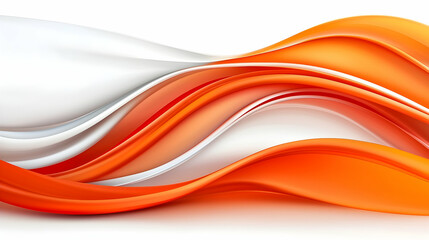 Poster - Abstract Orange and White Gradient Wave Background
