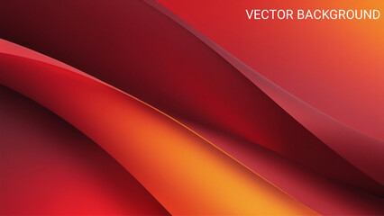 Poster - modern background featuring a bold minimalist design with smooth gradients transitioning rich crimson red and vibrant orange, ideal for technology, corporate, or creative projects.
