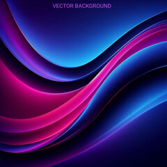 Poster - modern background featuring smooth gradients transitioning between deep indigo and vibrant magenta hues, ideal for technology, corporate, or creative projects.