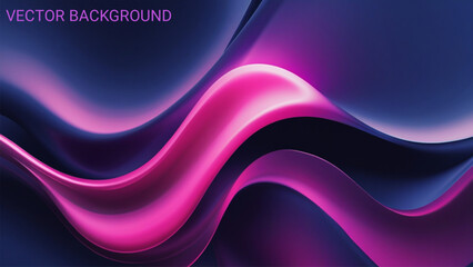 Poster - modern background featuring smooth gradients transitioning between deep indigo and vibrant magenta hues, ideal for technology, corporate, or creative projects.