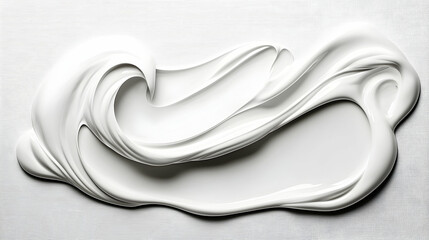 Fototapete - Abstract White Paint Swirl on Textured Background