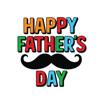 A Happy Father's Day quotes Typography, Vector T-Shirt Design. 