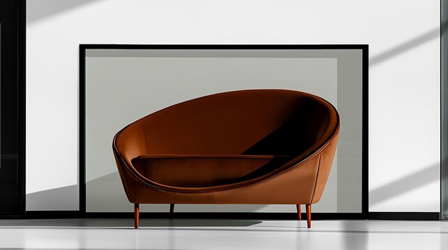 Modern Upholstered Sofa in Minimalist Setting