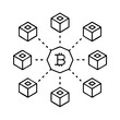 © Saedul - distributed ledger icon, distributed ledger line art - simple line art of distributed ledger, perfect for distributed ledger logos and icons