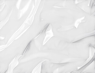 Aufkleber - a close up of white fabric with folds and wrinkles creating an abstract and textured background look