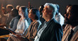 © peopleimages.com - Business people, audience and man with tablet at presentation for corporate convention, listening or diversity. Finance expo, group or speech at international event for career development or training