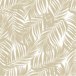 © Yana - Wallpaper in the style of Baroque. Seamless vector background. Gold floral ornament pattern for fabric, wallpaper, packaging.