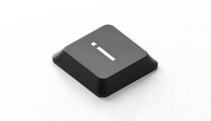 Aufkleber - Isolated Black Keyboard Key: Lowercase 'i'