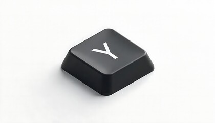 Aufkleber - Isolated Black Keyboard Key: Letter Y