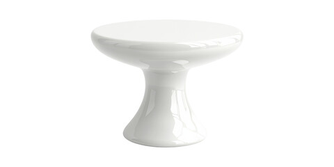 Poster - Ceramic Pedestal Table. Modern Minimalist Design For Home Decor And Interior Styling Isolated On Transparent Background