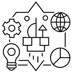 Wall Mural - this vector illustration set features various home and house icons, perfect as a web symbol or desig