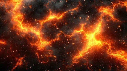 fiery cosmic nebula, swirling plasma, space background, energy texture, science fiction