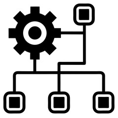 Wall Mural - a set of vector icons features technology symbols for web, mobile, and business design