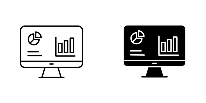 Dashboard icon vector solid logo illustration. Flat and line style for graphic design, Website