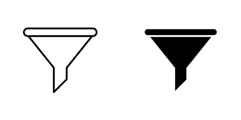 Fototapete - Filter icon vector solid logo illustration. Flat and line style for graphic design, Website