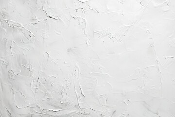 Poster - Textured white background with rough plastered strokes of paint creating dimension