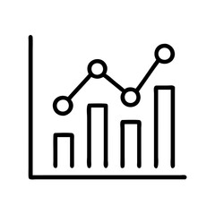 Poster - Stock market data analysis chart graph diagram infographic vector illustration design element
