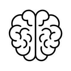 Poster - Brain illustration human anatomy mind intelligence memory thinking organ medical icon vector
