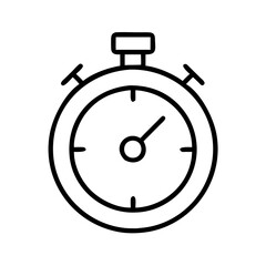 Poster - Vector stopwatch icon illustration for time management speed and timer applications design needs