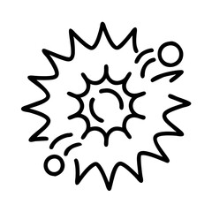 Poster - Explosion boom burst vector illustration graphic design element for comic and animation projects