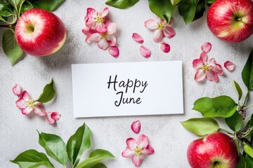 Poster - Happy worker, white card with text 